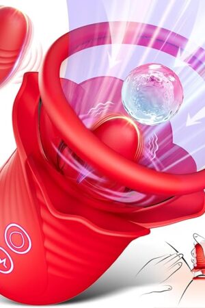 Women Sex Toy Sucking Vibrators - Clitoris Vagina Pussy Pump Tongue Vibrators for Women Quick Sexual Pleasure, 5 & 10 Modes, Female Couple Sex Toy & Games