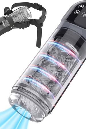 Electric Penis Vacuum Pump Milking Machine - Sucking Male Masturbator with 7 Rotation & 7 Suction, Men Masturbation Cup Automatic Stroker Cock Massager Fake Pussy Sexual Stimulation Device Blowjob Toy