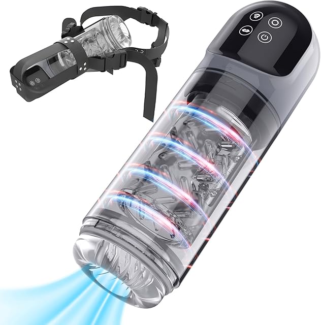 Electric Penis Vacuum Pump Milking Machine - Sucking Male Masturbator with 7 Rotation & 7 Suction, Men Masturbation Cup Automatic Stroker Cock Massager Fake Pussy Sexual Stimulation Device Blowjob Toy