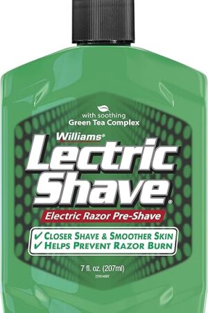 Williams Lectric Shave, Electric Razor Pre-Shave, 7 Ounce