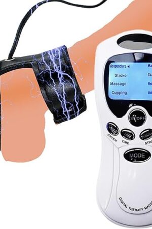 Electric Shock Cock Ring Sex Toys for Men Penis Ring Band Electro Power Unit Box Kit Adult Male Sex Toy for Longer Harder Stronger Couples Mens Male Adult Sex Toys Games
