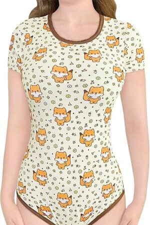 Cotton Romper Onesie Pajamas Bodysuit - Forest Fox Onesie