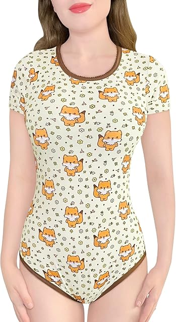 Cotton Romper Onesie Pajamas Bodysuit - Forest Fox Onesie