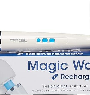 Authentic Magic Wand Rechargeable Massager - Ultra-Powerful Multispeed Cordless Personal Massager with Free IntiMD Pin Point Massager