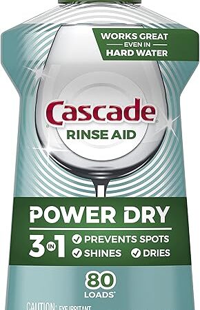 Cascade Platinum Dishwasher Rinse Aid, 845 fl oz (Packaging May Vary)