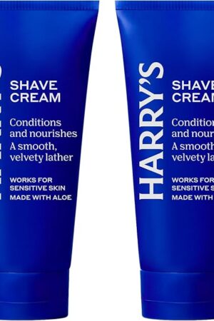 Harry's Shaving Cream for Men with Aloe and Eucalyptus - (2 Pack) 6 oz - Conditions Skin and Softens Facial Hair for Shaving - Safe for Sensitive Skin