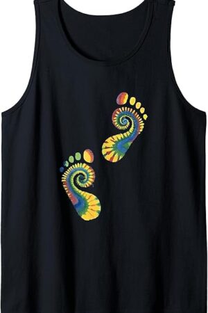 Foot Fetish Bare Feet Lover Tie Dye Vintage Beach Vibes Tank Top