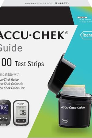 Accu-Chek Guide Glucose Test Strips for Diabetic Blood Sugar Testing (Pack of 100)