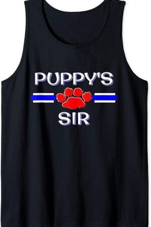 BDSM Puppy's Sir, Gay Pup Play Fetish, Dom Sub Kinky Gift Tank Top