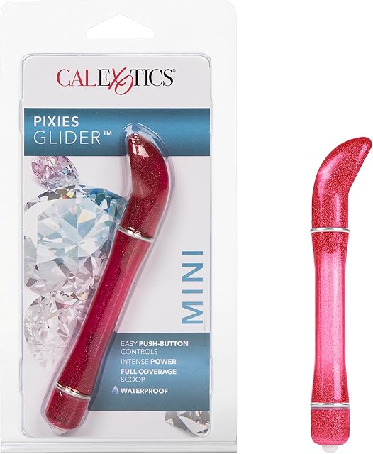 CalExotics Waterproof Pixies Glider Vibe, Red