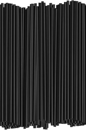 Comfy Package [1000 Count] 5 Inch Coffee & Cocktail Stirrers/Straws Disposable Plastic Sip Stir Swizzle Sticks - Black