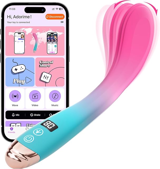 G Spot Vibrator Sex Toys for Women - Adult Toys Finger Vibrator Silicone Dildo with 9 Wiggling & 9 Vibrating Modes for Clit Nipple Anal Vagina Sex Stimulation, Women Couples Adult Sex Toys & Games