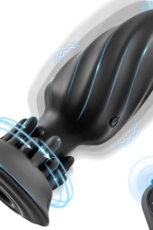 Anal Plug Adult Sex Toy with 10 Rotation & Vibration Modes, Prostate Massager Anal Sex Toys with Rotating Tentacles, Prostate Toys Vibrating Butt Plug Anal Dildo with Remote, Sex Toys for Gay & Couple
