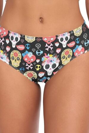 Women's Chic Beautiful Design Sexy Girls Underwear Soft Breathable High Waist Brief Stretchy Bikini Panties