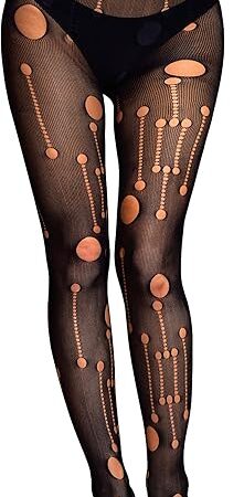 Fishnet Stockings for Women Sexy High Waist Pantyhose Halloween Thigh High Stockings for Womens Girls One Size