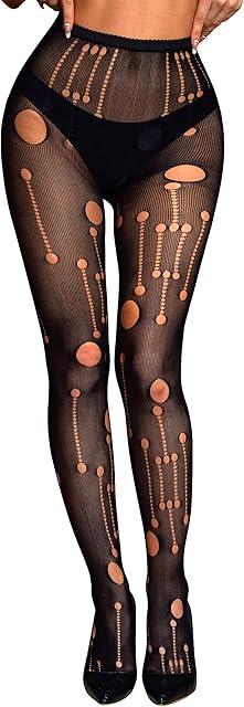 Fishnet Stockings for Women Sexy High Waist Pantyhose Halloween Thigh High Stockings for Womens Girls One Size