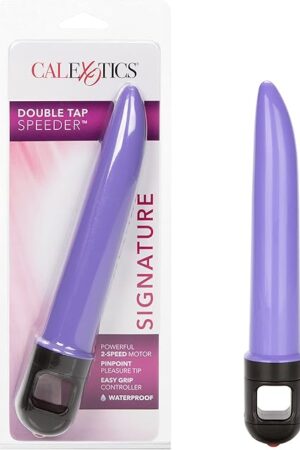 CalExoticss Double Tap Speeder Vibrator, Purple