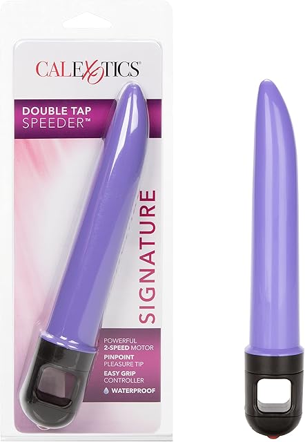 CalExoticss Double Tap Speeder Vibrator, Purple