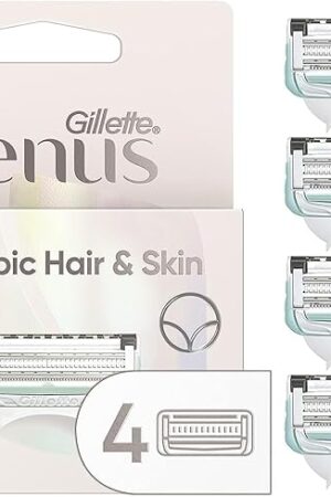 Gillette Venus Intimate Grooming Womens Razor Blade Refills with Bikini Trimmer, 4 Count