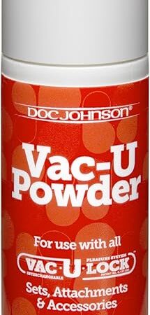 Doc Johnson Vac-U-Lock - Vac-U Powder - Makes Attaching and Detaching Smooth And Easy - Also Use to Refresh Your ULTRASKYN Attachment - 1 oz (28g)