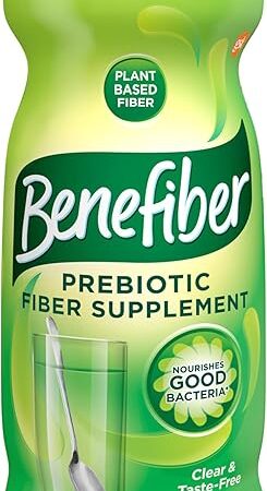 Benefiber Daily Prebiotic Fiber Supplement Powder for Digestive Health, Daily Fiber Powder, Unflavored - 62 Servings (87 Ounces)