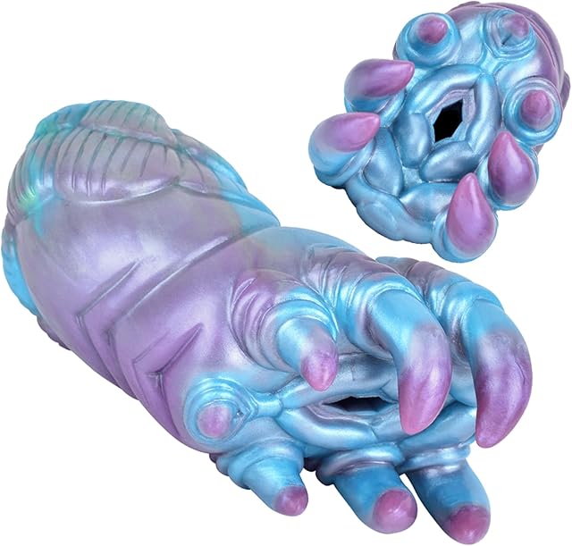 Claw Shape 6.7 inch Liquid Silicone Male Masturbator Cup Penis Sleeve with Inner Textures, Waterproof Men Masturbator Stroker Realistic Masturbator Cup Adult Sex Toys for Men