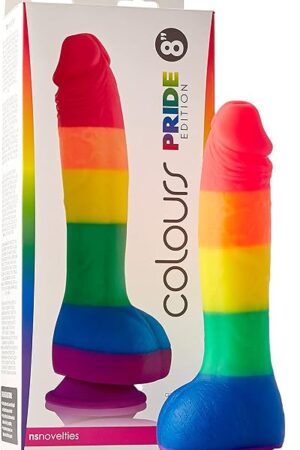Colours Pride Edition 8" Dong W/Suction Cup