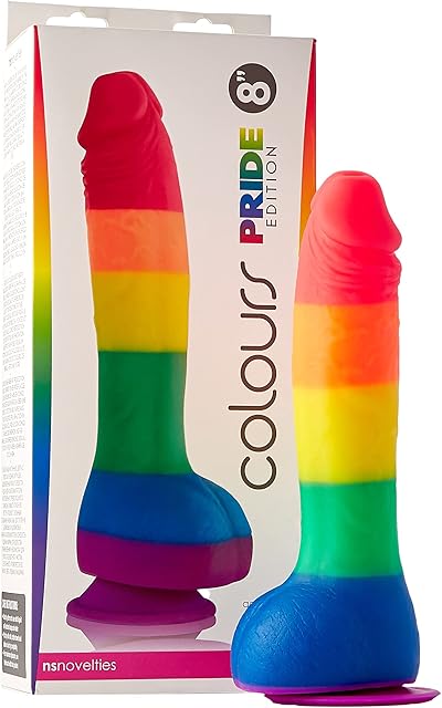 Colours Pride Edition 8" Dong W/Suction Cup