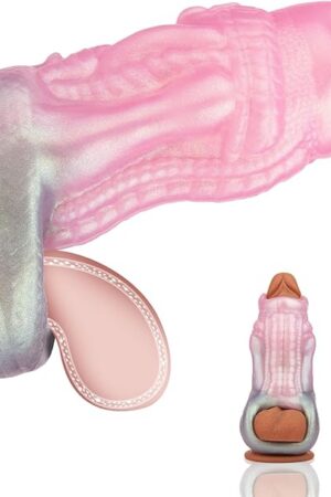 Dragon Monster Penis Sleeve Girth Enhancer for Men,Reusable Pennis Sleeve Girth Enhancer, Pennis Girth Sleeve Extender,Enhancer with Penis Ring for Sex,for Men Penis Enlarge Sex Toy