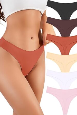 Cotton Underwear Women Pack Maillard Thongs for Women Breathable Sexy Ladies Thong Panties