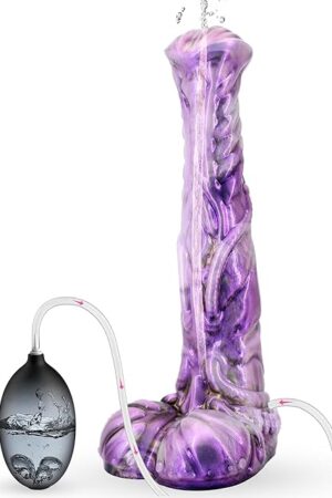 Horse Dildo Squirting Dildos for Women, 12inch Big Ejaculating Cock Soft Silicone Suction Cup Monster Cumming Penis Anal Dildo for Solo Play and Couples Sex Game