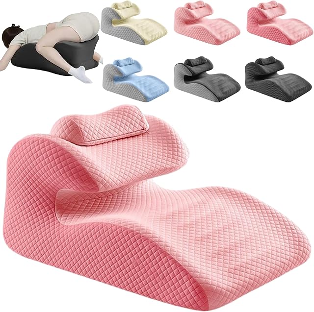 Ergonomic Wedge Pillow for Couples Intimacy, Memory Foam Butt Cushion with Waterproof Cover, Durable Support for Play, Sitting, or Bedroom Relaxation (Color F)