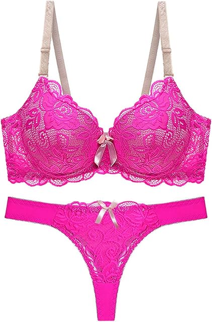 Women's Exotic Lingerie Sets Underwire Push Up Bra and Panty Set Sexy Two Piece Lingerie Set Underwear