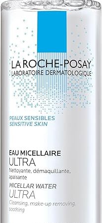 La Roche-Posay Micellar Cleansing Water for Sensitive Skin, Micellar Water Makeup Remover, Cleanses and Hydrates Skin, Gentle Face Toner, Oil Free