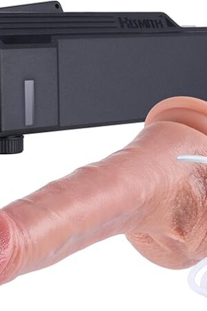 Hismith 81? Squirting Dildo, APP Controlled Lubricant Applicator, 61? Insertable Length Silicone Ejaculating Dildos with Kliclok System
