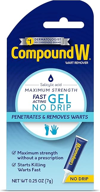 Compound W Maximum Strength Fast Acting Gel Wart Remover, 025 oz