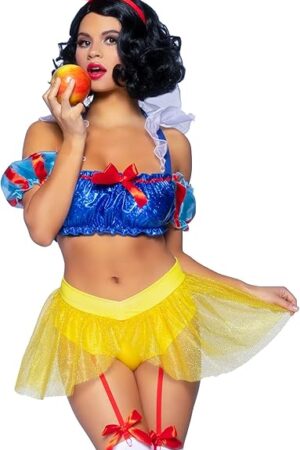 Women's 3 Pc Bad Apple Snow White Costume