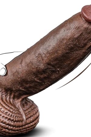 4'' Diameter Huge Thick Dildo, XXXL Realistic 15 Inch PVC Big Black Dildo with Small Glans & Strong Suction Cup Extra Large Hands-Free G-Spots Giant BBC Anal Dildos Sex Toys for Men Women Gay