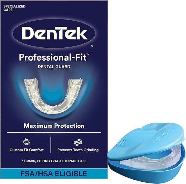 DenTek Mouth Guard for Nighttime Teeth Grinding, Professional-Fit Dental Guard, 1 Count