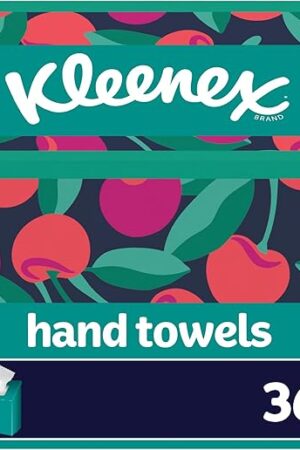 Kleenex Disposable Paper Hand Towels, 6 Boxes, 60 Tissues per Box (360 Total Tissues), Packaging May Vary