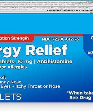 Amazon Basic Care Allergy Relief Loratadine Tablets 10 mg, 90 Count (Packaging may vary)