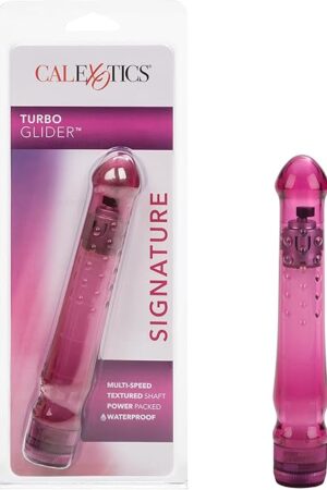 California Exotics Waterproof Turbo Glider Vibrator, Raspberry Crush
