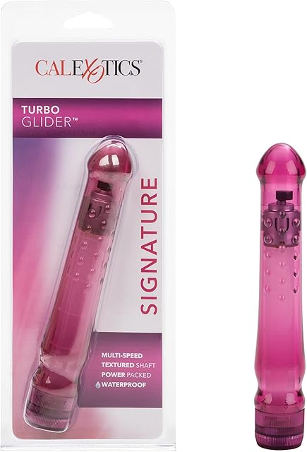 California Exotics Waterproof Turbo Glider Vibrator, Raspberry Crush