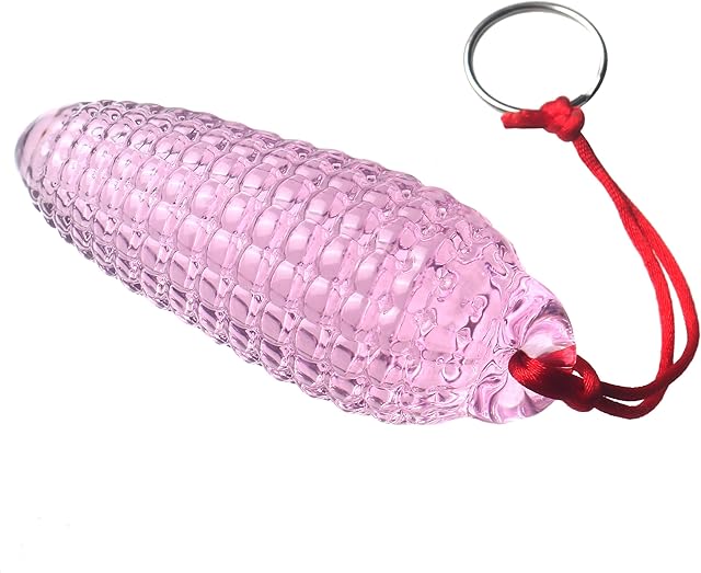 Glass Butt Plug,Crystal Anal Plug,Corn Butt Trainer with Safe Rope,Adult Sex Toys,Portable Bum Bomb Plug,Anal Masturbation Prostate Massager for Lesbian Gay and Couples