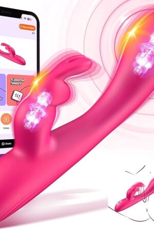 G Spot Vibrator Sex Toys - APP Rabbit Vibrators Anal Clitoral Vibrator Dual Stimulator Dildo, Body-Safe with 10*10 Powerful Vibrating Modes Female Sex Toys, Waterproof Adult Sex Toy for Women Couple
