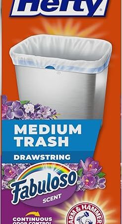 Hefty Medium Trash Bags, Fabuloso Scent, 8 Gallon, 26 Count