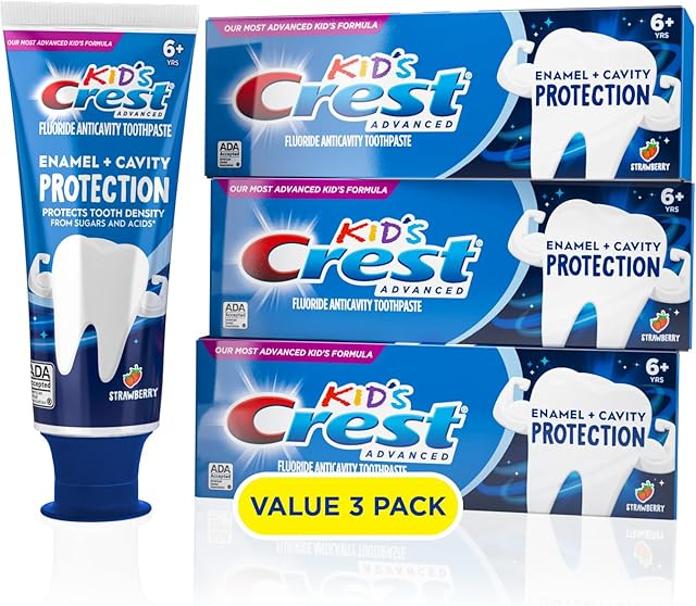 Crest Kids Enamel + Cavity Protection Toothpaste, 41oz (Pack of 3)