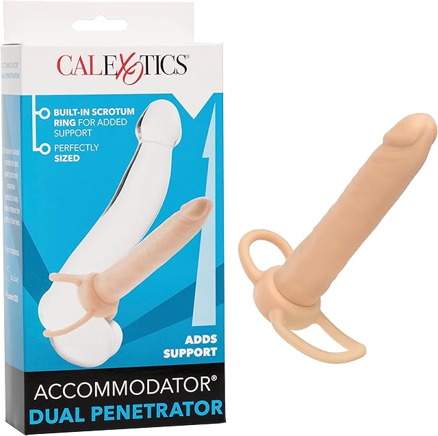 CalExotics Novelties Accommodator Dual Penetrator, Ivory