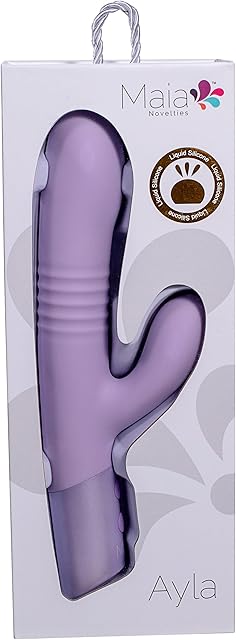 AYLA Liquid Silicone Rechargeable Dual Motor Thrusting Rabbit Vibrator