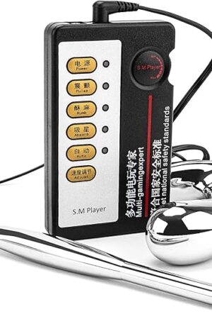 Electric Shock Metal Butt Plug Electro Stimulation Stainless Steel Butt Plugs Prostate Massage G-spot Trainer Anal Plugs Beginners Starter Set for Women and Men Plugs Toys Trainer